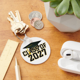 Letterman Class of 2027 Photo Graduation Keychain