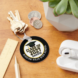Letterman Class of 2027 Photo Graduation Keychain