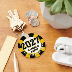 Letterman Class of 2027 Photo Graduation Keychain