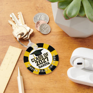 Letterman Class of 2027 Photo Graduation Keychain