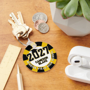 Letterman Class of 2027 Photo Graduation Keychain