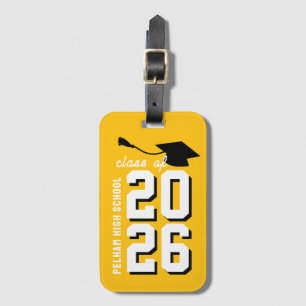 Letterman School Colours Graduation Customizable  Luggage Tag