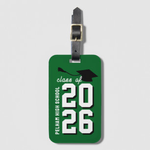 Letterman School Colours Graduation Customizable  Luggage Tag