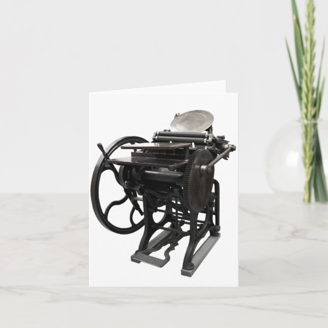 letterpress 1888 carte pour notes (Devant)