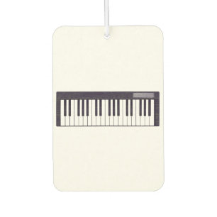 Letterpress Electronic Music Keyboard Car Air Freshener