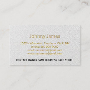 Letterpress Professional Modern Business Card