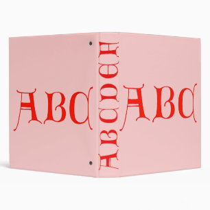 Letters ABC Binder