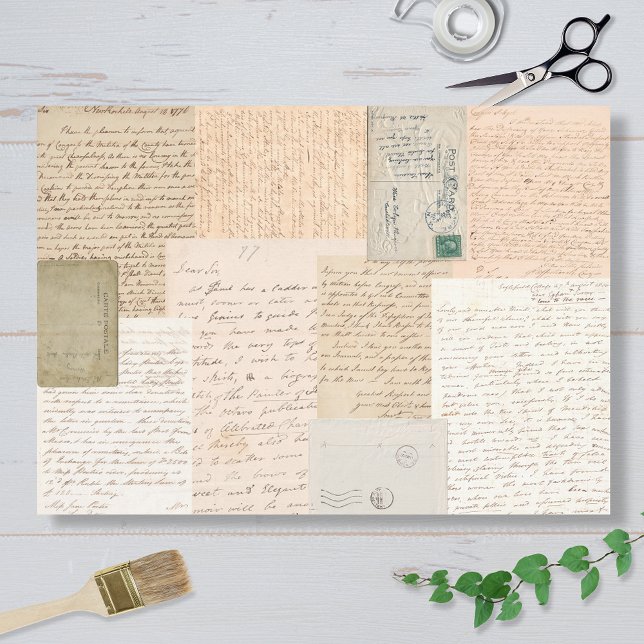 Letters And Postcards Tissue Paper (Creator Uploaded)