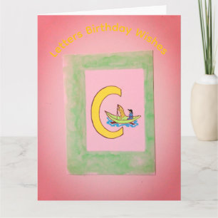 Letters Birthday Wishes Card