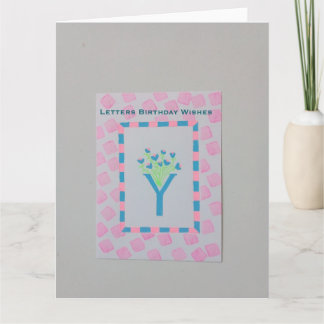 Letters Birthday Wishes Card 