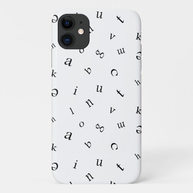 Letters Case-Mate iPhone Case (Back)