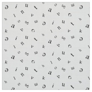 Letters Fabric
