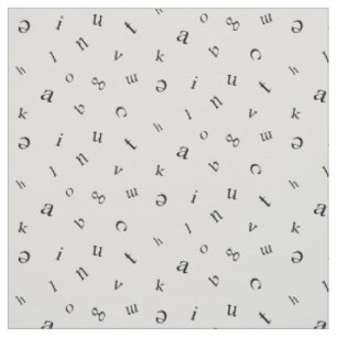 Letters Fabric