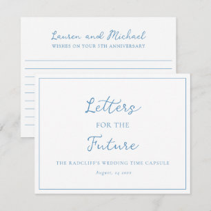 Letters for the Future Wedding Time Capsule Box Card