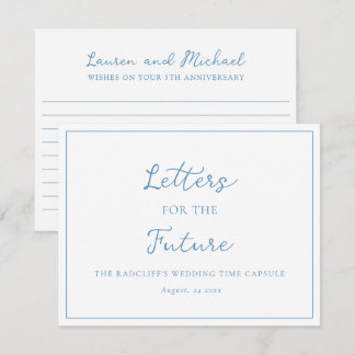 Letters for the Future Wedding Time Capsule Box Card