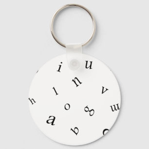 Letters Keychain