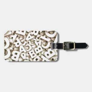 letters luggage tag