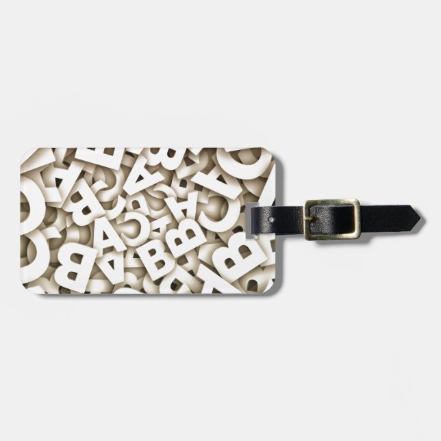 letters luggage tag (Front Horizontal)
