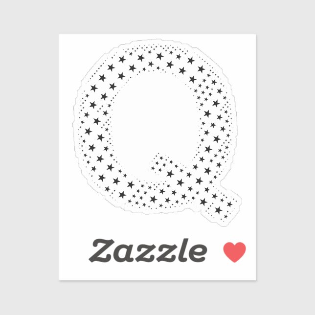 LETTERS MADE OF BLACK STARS (Sheet)