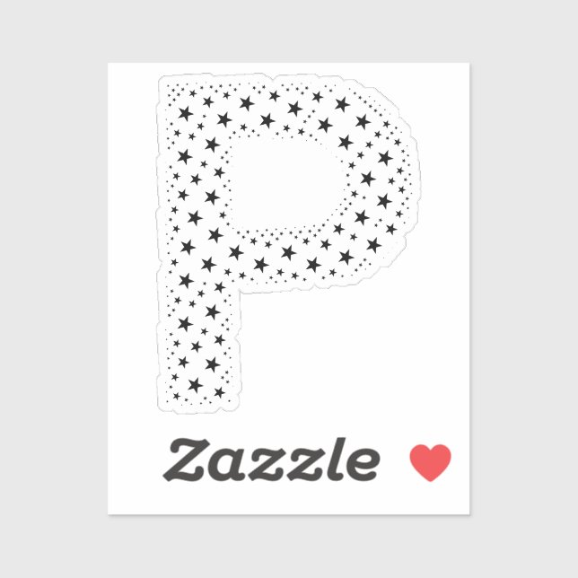 LETTERS MADE OF BLACK STARS (Sheet)