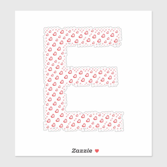 LETTERS MADE UP OF HEARTS (Sheet)