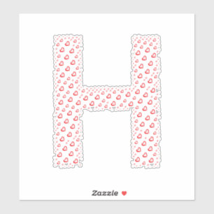 LETTERS MADE UP OF HEARTS