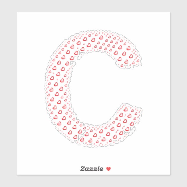 LETTERS MADE UP OF HEARTS (Sheet)