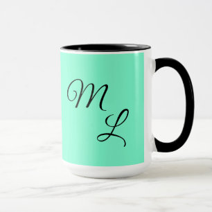 Letters of Grace on a mint green Mug