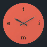 Letters of TIME Square Wall Clock<br><div class="desc">time</div>
