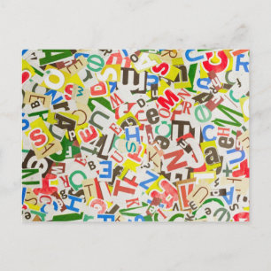 Letters Postcard
