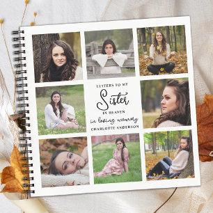 Letters To Heaven 8 Photo Collage Grief Grieving Notebook