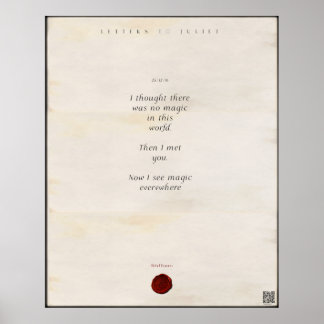 Letters to Juliet Print 🌹🗡 16/49