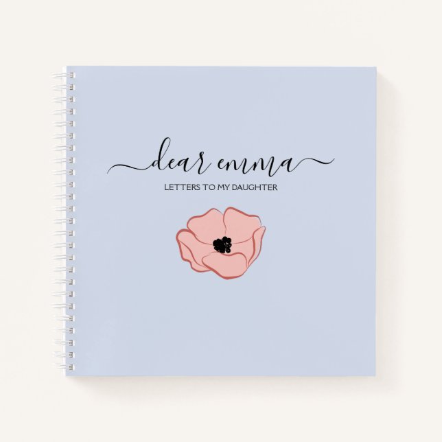 Letters To My Daughter | Cute Keepsake Memory Notebook (Front)