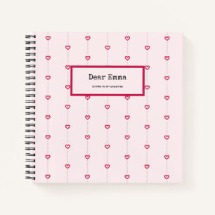 Letters To My Daughter   Cute Keepsake Memory Pink Notebook