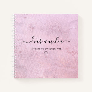 Letters to My Daughter Keepsake Memory Notebook