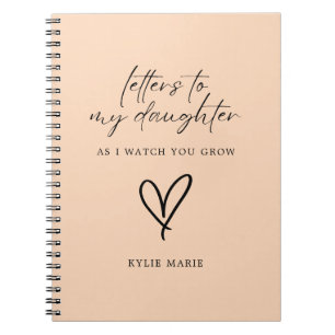 Letters to My Daughter Modern Scripts  Notebook