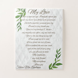 Letters to my Future Husband Jigsaw Puzzle