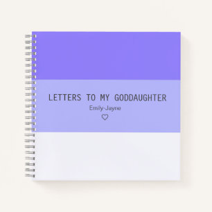 Letters to My Goddaughter Keepsake Journal