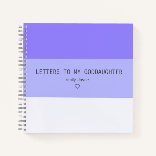 Letters to My Goddaughter Keepsake Journal (Front)