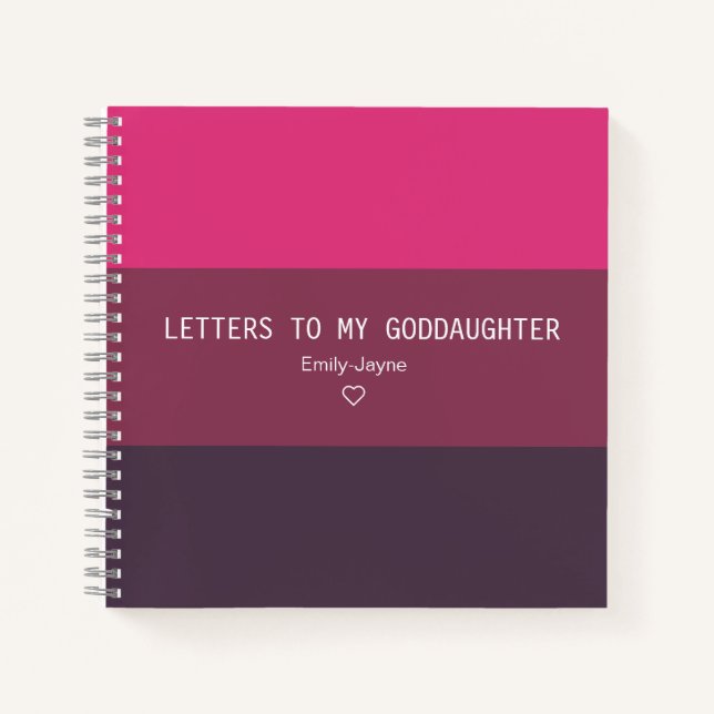 Letters to My Goddaughter Keepsake Journal (Front)