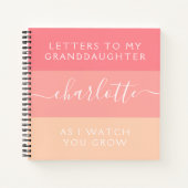 Letters to My Granddaughter As I Watch You Grow Notebook (Front)
