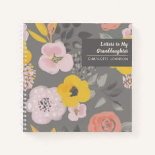 Letters to My Granddaughter Flowers Keepsake Notebook