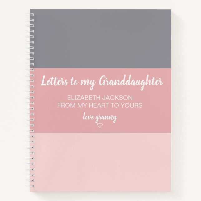 Letters to My Granddaughter Memory Book (Front)