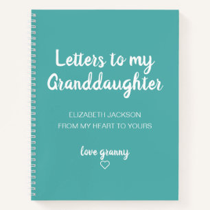 Letters to My Granddaughter Memory Book