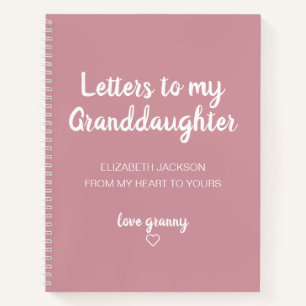 Letters to My Granddaughter Memory Book