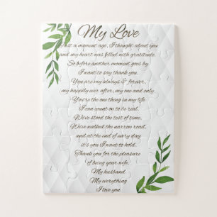 Letters to my Husband Jigsaw Puzzle