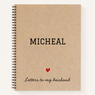 Letters To My Husband Personalized Memory Journal