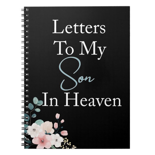 Letters To My Son In Heaven Noir Notebook (Front)