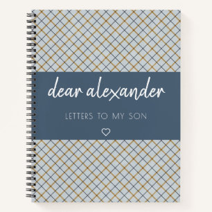 Letters to My Son Keepsake Journal