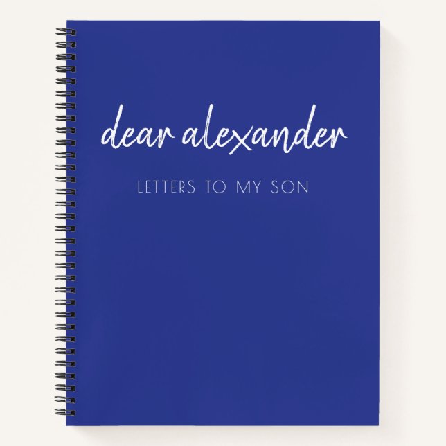 Letters to My Son Keepsake Journal (Front)